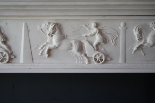 Matériaux & Architecture Cheminées - Cheminée italienne en marbre du début du 19e siècle