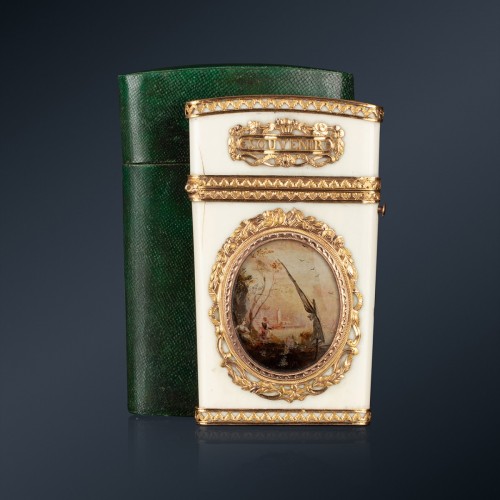 Objets de Vitrine Coffret & Nécessaire - Étui à tablettes en ivoire monté en or du XVIIIe siècle, Paris, 1778-1779