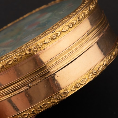 Objets de Vitrine Coffret & Nécessaire - Drageoir en or de couleurs d'époque Louis XVI