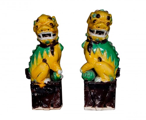 Paire de Lions Gardiens (Kangxi, 1662-1722)