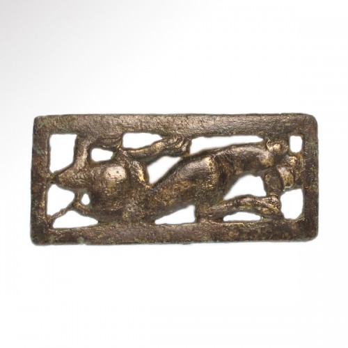 Archéologie  - Deux boucles de ceinture en bronze (Culture de l'Ordos, VI-II siècle avant  J.-C.