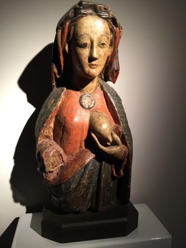 Maria Lactans (région Rhénane, XVe) - Art sacré, objets religieux Style Moyen Âge