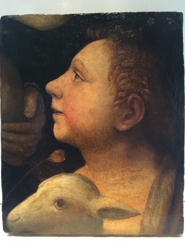 Renaissance - Saint Jean Baptiste comme enfant avec agneau (Italie, début XVIe)