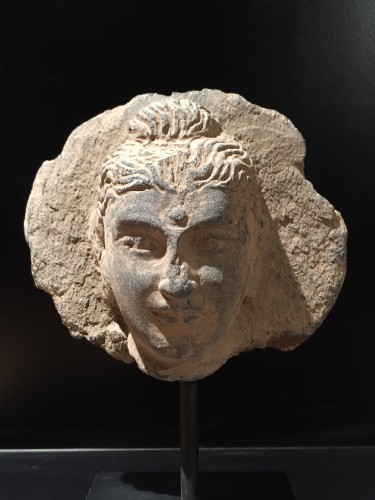 Avant JC au Xe siècle - Tête du Bouddha (Gandhara, II-IVe siècle)