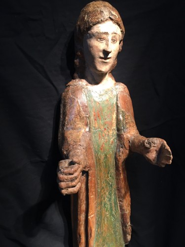 Jeune Saint, Italie, Ombrie XIVe siècle - Seghers & Pang Fine Arts