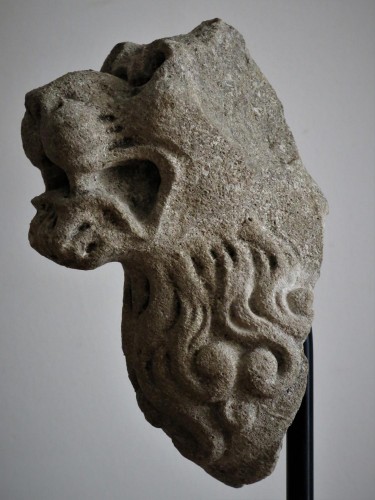 Sculpture Sculpture en pierre - Tête de Lion (France, XVIe)