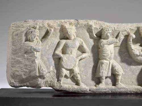 Archéologie  - Frise avec danseurs et musiciens (Gandhara, II-IVe)