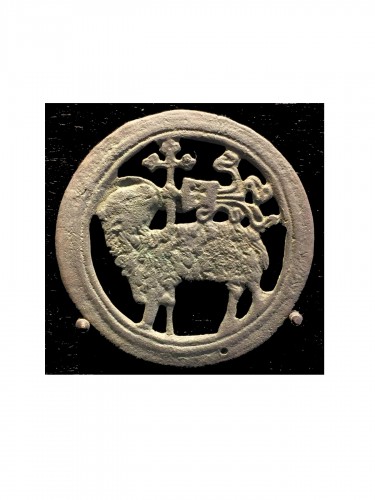 Médaille en bronze avec Agnus Dei, XVe siècle