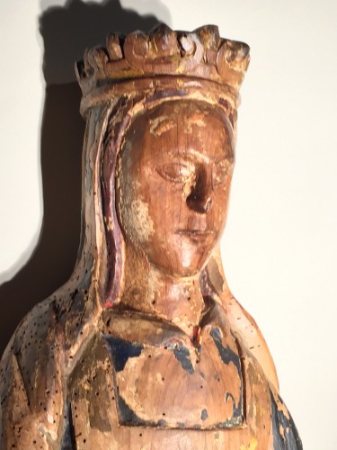 Sainte Catherine d'Alexandrie - France 16e siècle - Art sacré, objets religieux Style Moyen Âge