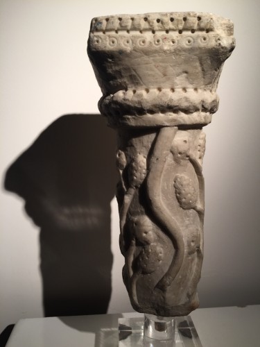 Fragment de colonne (Italie, fin du XIIe siècle) - Sculpture Style Moyen Âge