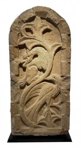 Stèle avec Griphon et Oiseau (Italie, XIIIe)
