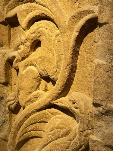 Stèle avec Griphon et Oiseau (Italie, XIIIe) - Moyen Âge