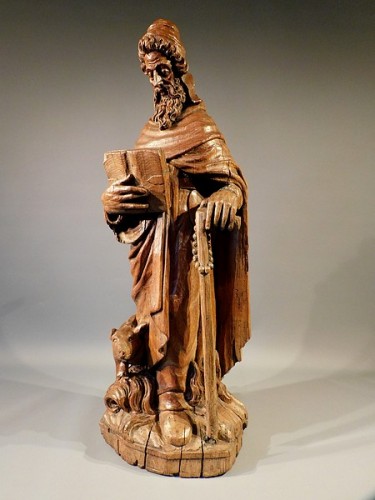Saint Antoine (Flandres, ca 1600) - Art sacré, objets religieux Style Renaissance