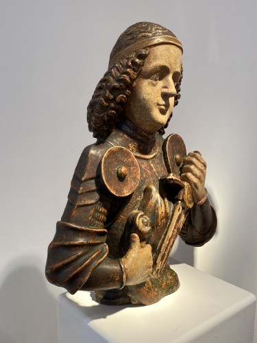Saint Michel, Tyrol XVe siècle - Seghers & Pang Fine Arts
