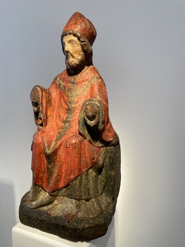 Art sacré, objets religieux  - Évêque, France XIVe siècle