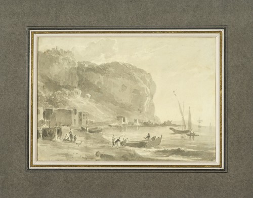 Vue de la côte du Pausilippe à Naples par William Marlow (1740 - 1813) - Tableaux et dessins Style 