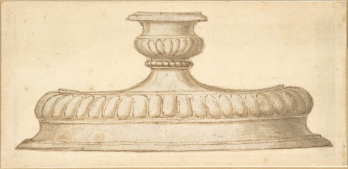 Antiquités - Un projet de flambeau attribué à Giulio Romano, dit Jules Romain (circa 1499 - 1546)