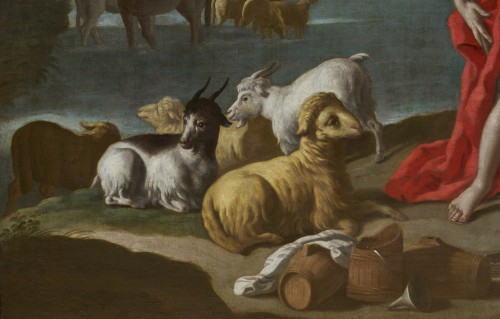 Tableaux et dessins Tableaux XVIIIe siècle - Herminie et les bergers - Francesco de Mura (1696 - 1782)