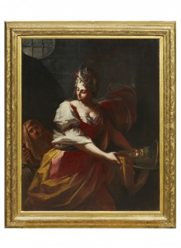 Tableaux et dessins Tableaux XVIIe siècle - Judith et Salomé une paire de tableaux de Francesco Conti (1682 – 1760)