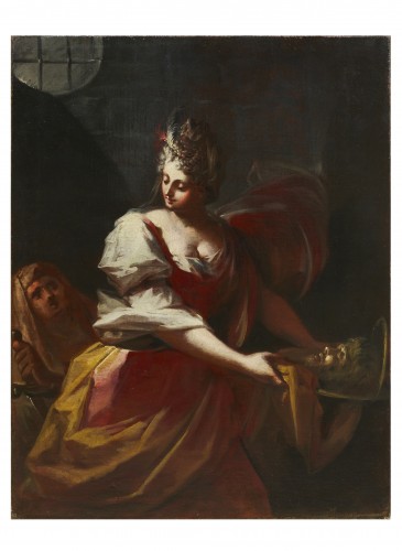 XVIIe siècle - Judith et Salomé une paire de tableaux de Francesco Conti (1682 – 1760)