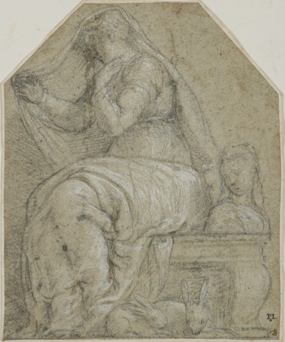 Une allégorie de lacChasteté attribuée à Giuseppe Porta - Tableaux et dessins Style Renaissance