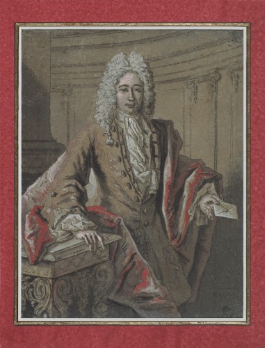Jean-Baptiste Oudry (1686 - 1755) - Portrait d'un homme tenant une lettre - Régence