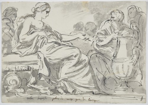 Tableaux et dessins Dessin, Aquarelle & Pastel - Augustin Pajou (Paris 1730 -1809) - Étude d'après l'antique