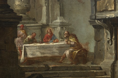Capriccio architectural aux disciples d’Emmaüs - Jean-Nicholas Servandoni (1695-1766) - Stéphane Renard Fine Art