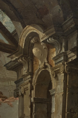 Capriccio architectural aux disciples d’Emmaüs - Jean-Nicholas Servandoni (1695-1766) - Régence