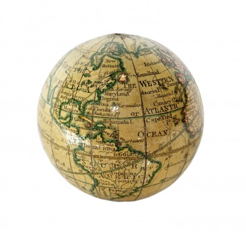 XVIIIe siècle - Globe de poche, Nicholas Lane, Londres, post 1779