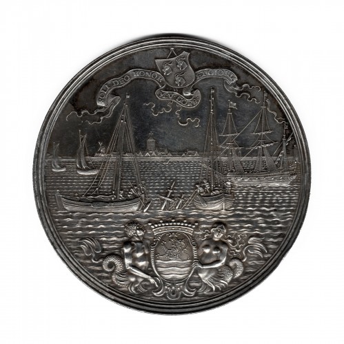 Médaille commémorant le sauvetage d'une précieuse cargaison par Treileben - 1660