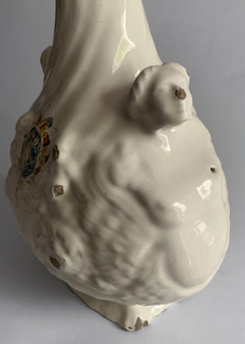 Gourde de pèlerin en majolique à décor moulé «a compendiario » - XVIIe siècle - Sylvie Lhermite-King