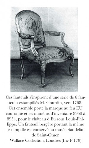 Antiquités - Suite de 4 fauteuils à chassis, France circa 1880