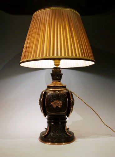 Paire de lampes, Chine circa 1890 - Luminaires Style Napoléon III