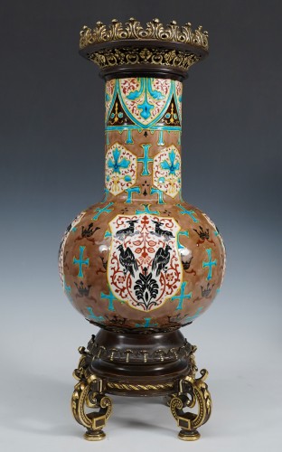 Objet de décoration Cassolettes, coupe et vase - Paire de vases balustres, J.vieillard & Cie et A. de Caranza, France circa 1880