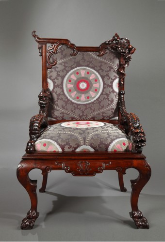 Paire de fauteuils japonisants, France circa 1880 - Sièges Style Napoléon III