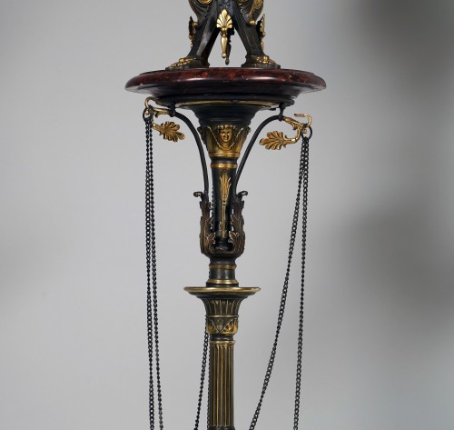 Paire de lampadaires néo-Grecs attr. à Lacarrière, Delatour & Cie, France circa 1860 - Tobogan Antiques