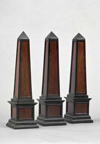 Set de trois obélisques - Objet de décoration Style Napoléon III