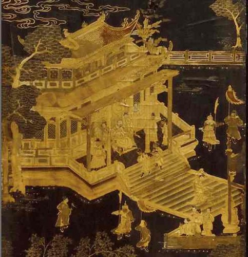 XVIIIe siècle - Paravent en laque de Coromandel à huit panneaux, Chine Quing fin 18e siècle