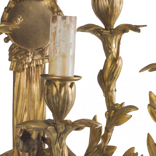 Paire d’appliques d’époque Napoléon III en bronze doré - Vivioli Arte Antica