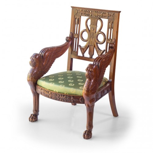 Sièges Fauteuil & Bergère - Paire de fauteuils en acajou, fin XIXe siècle