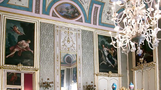 Palais Gangi - Salon Bleu détail du plafond