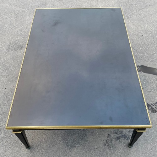 Table basse bois laqué noir - Gerard MILLE Pour Maison Jansen 1950/70 - Mobilier Style Années 50-60