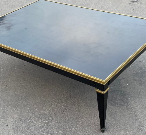 Mobilier Table & Guéridon - Table basse bois laqué noir - Gerard MILLE Pour Maison Jansen 1950/70