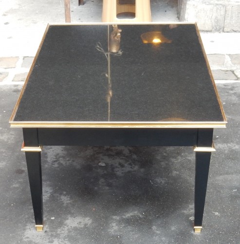 Années 50-60 - Table basse bois laqué noir - Gerard MILLE Pour Maison Jansen 1950/70