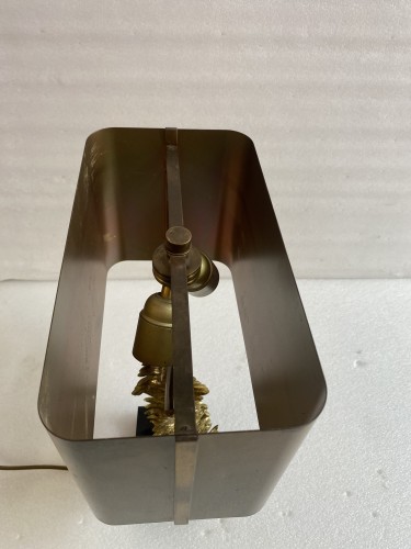 Empire - 1965&#039; Maison Charles Fougères Lamp In Bronze Signed