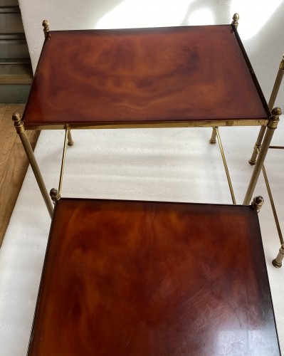 20th century - Serie 3 Nesting Tables Maison Baguès  1970