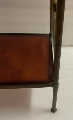 Maison Baguès 3-Level Bronze Crossed Shelf with Daisy - 50