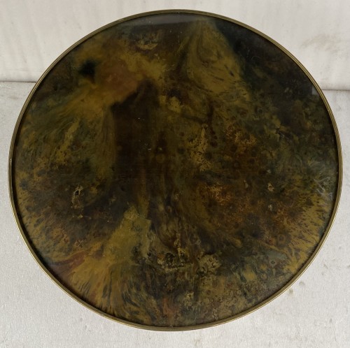 Furniture  - Round Coffee Table Gilt Bronze Maison Jansen Circa 1960