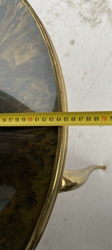 Round Coffee Table Gilt Bronze Maison Jansen Circa 1960 - 